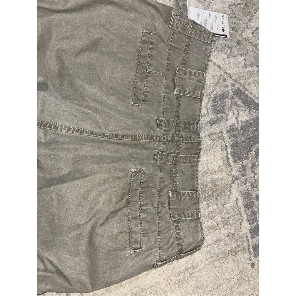 New Women's Columbia Beige Brown Capri Pants Sz 4 Cotton - Picture 6 of 6